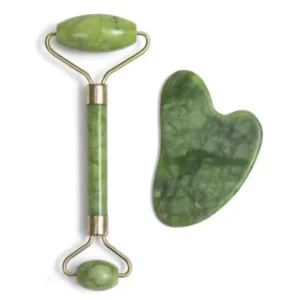 Rolinho de Jade + Gua Sha (Kit Massagem Facial)