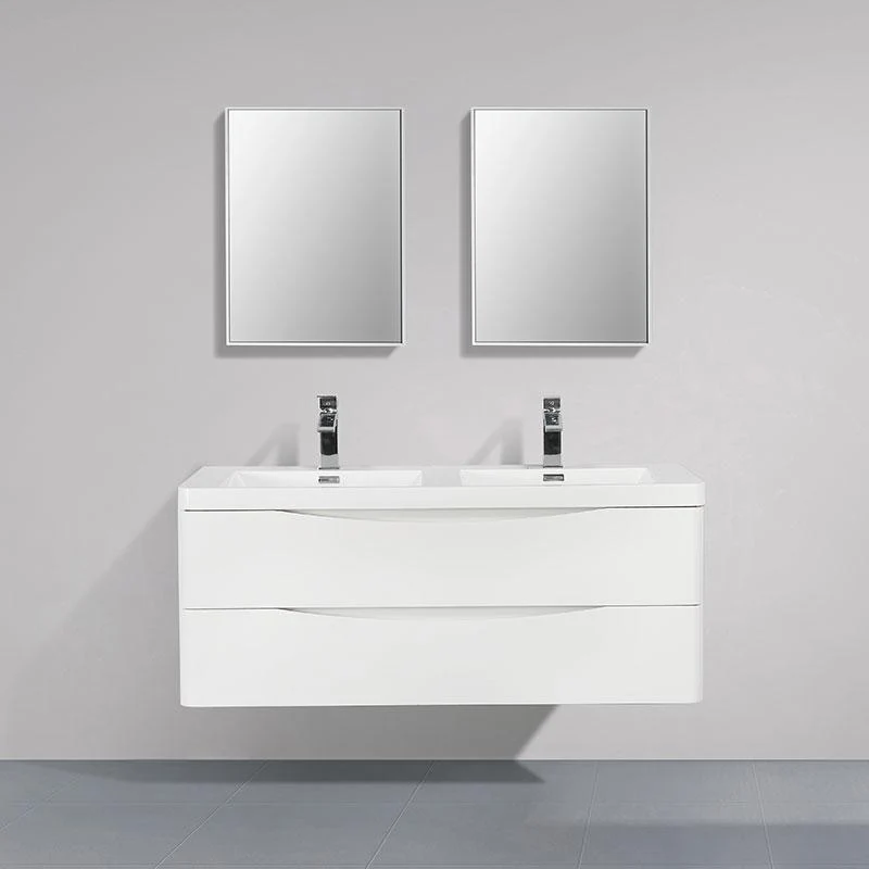 Mueble Lavabo + Lavabo Doble 120 cm MONTADO - Blanco PIACENZA - Image 3