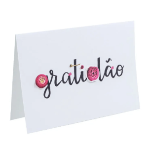 CARTÃO FLORIOGRAFIA GRATIDÃO