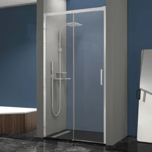 Mampara de ducha frontal + Puerta Corredera SLIDER Cromado