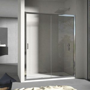 Mampara de ducha frontal + Puerta Corredera GRANT