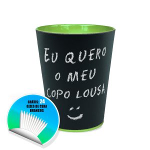 Copo Lousa Verde (Cx. c/ 24 unids+ Giz)