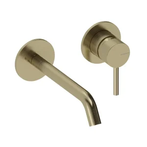 Mezclador de pared LOOP en oro cepillado