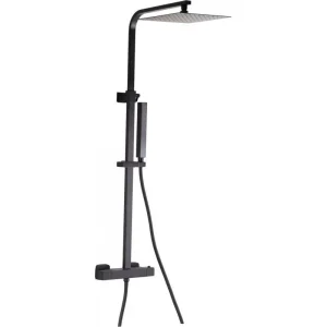 Columna de ducha termostática NILA negro mate