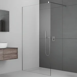 Oferta - Mampara fija ducha 1 hoja WALK IN Perfil Cromado 120x200 cm
