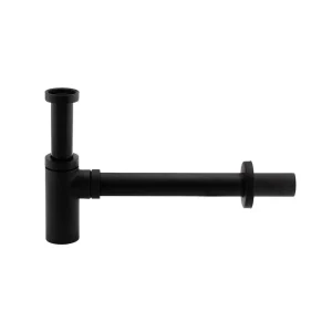 Sifón de lavabo de diseño acabado negro mate